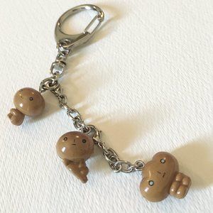 Vintage Y2K San-X Kogepan 3 Charm Keychain